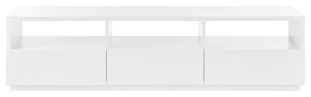 Tresero Media Stand in High Gloss White