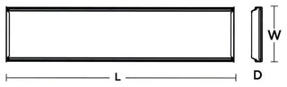 LED Wrap, LED Flush Mount, 48", 60W, 0-10V White Finish