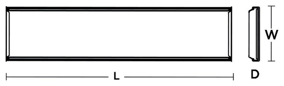 LED Wrap, LED Flush Mount, 48", 60W, 0-10V White Finish