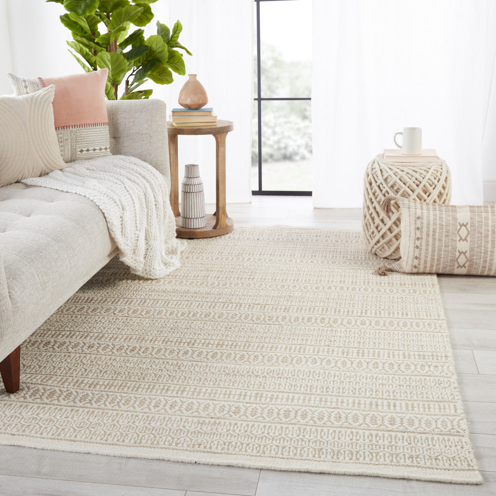 Jaipur Living Galway Natural Trellis Area Rug, Ivory/Cream, 9'x12'