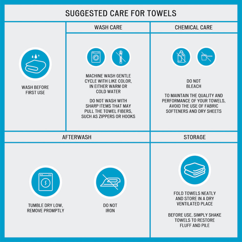 510 Design Aegean Turkish Cotton 500gsm 6-Piece Bathroom Towel Set, Yellow