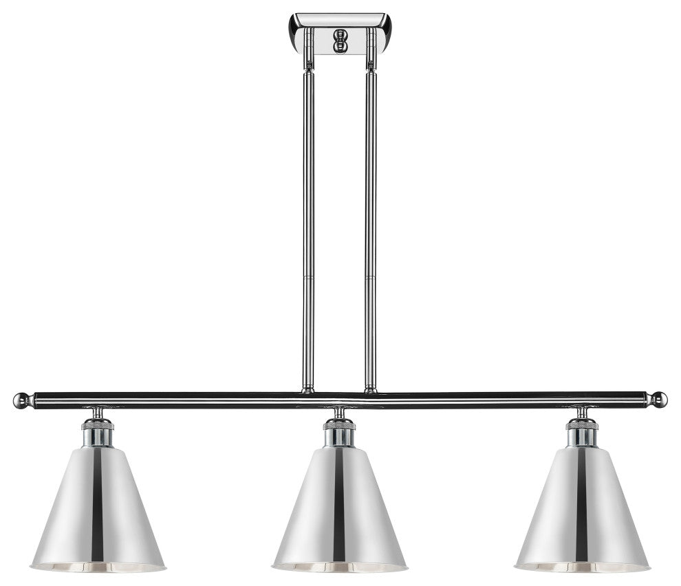 Ballston Cone Island Light, Polished Chrome, Polished Chrome