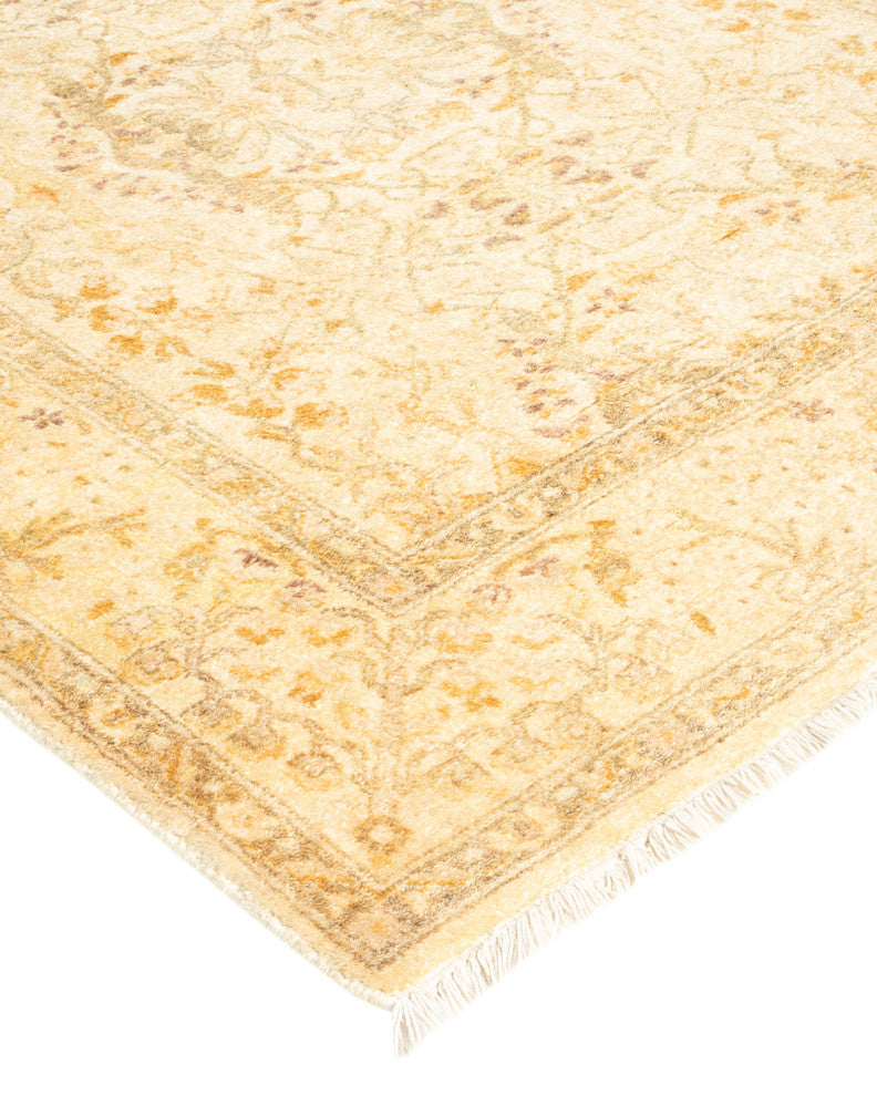 Mongyai One-of-a-Kind Hand-Knotted Area Rug Ivory, 3'3"x5'2"