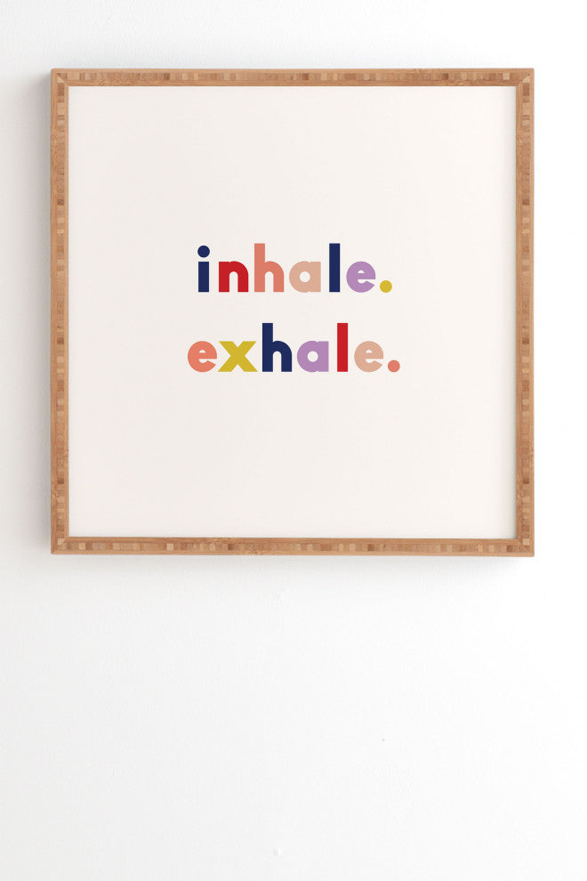 Urban Wild Studio Inhale Exhale Multi Framed Wall Art