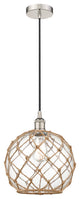 Innovations 616-1P-PN-G122-10RB-LED 1-Light Mini Pendant, Polished Nickel