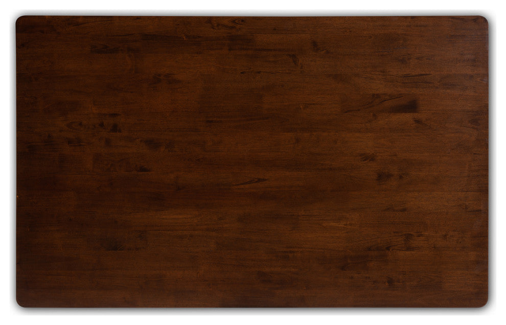 Helene Modern Warm Grey Fabric and Dark Brown Finished Wood 6-Piece Dining Set