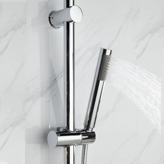 Luviah Set 8" Chrome Round Rain Shower and Handheld