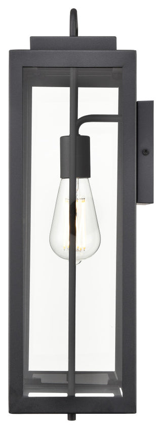 1 Light 8.5 in. Textured Black Outdoor