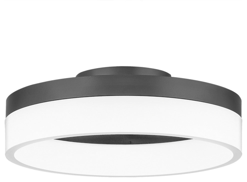 Quoizel PCOH1608 Cohen 12"W LED Flush Mount Ceiling Fixture - Oil Rubbed Bronze
