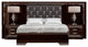 Md Sophie 38 Special Headboard Bedroom Set, Glossy Wood Appearance, King
