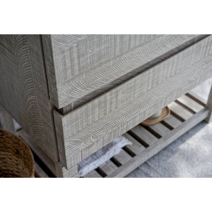 Fresca Formosa Modern 30" Ash Open Bottom Single Sink Vanity, Faucet Fft3111ch
