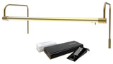 21" Tru-Slim Gallery Light, Antique Brass With Rechargeable Battery