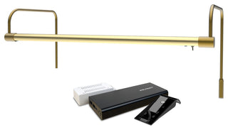 21" Tru-Slim Gallery Light, Antique Brass With Rechargeable Battery