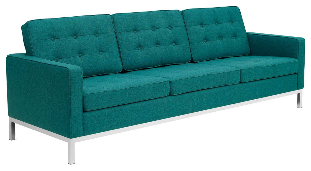 Loft 2 Piece Upholstered Fabric Sofa And Armchair Set