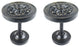 Urbanest Set of 2 Hamlin Drapery Medallion Holdback, Pewter