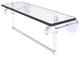 Clearview 16" Glass Shelf and Towel Bar and Dotted Accents, Polished Chrome