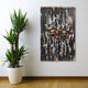 "Antique Wooden Doors" Metallic Handed Painted Rugged Wooden Wall Art