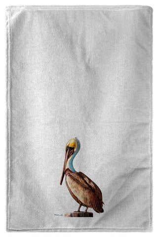 Betsy Drake Pelican Left Beach Towel