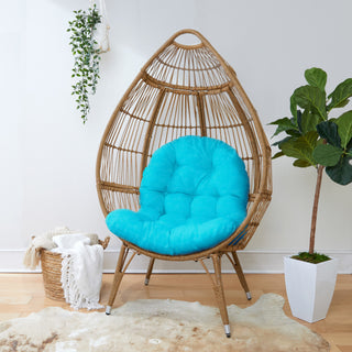 Mozaic Home Aqua Suede Egg Chair Cushion
