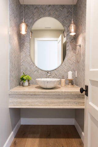 Khloe Modern Bathroom Mirror, 39.5 in. X 23.6 in.
