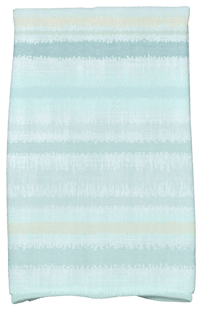 Raya De Agua, Stripe Print Kitchen Towel, Aqua