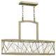 Fredrick Ramond Nest 4-Light Chandelier, Silver Leaf
