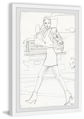 "Boots on Point" Framed Painting Print, 16"x24"