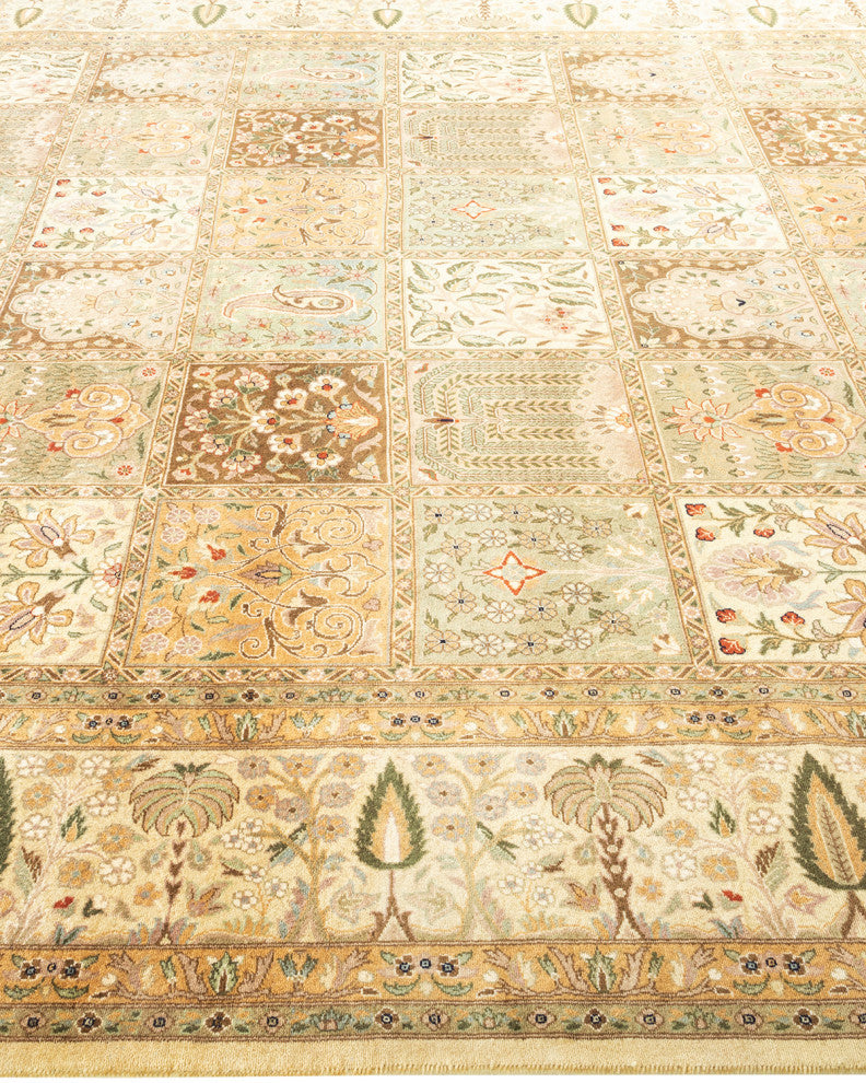 Ahmadnagar, One-of-a-Kind Hand-Knotted Area Rug Ivory, 8'2"x10'3"