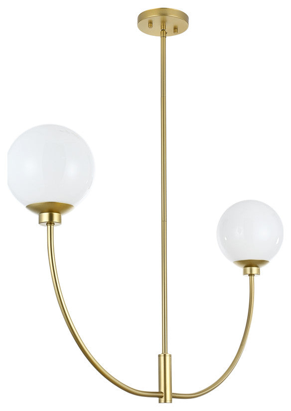 Living District Nyomi 36" Chandelier in Brass