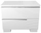 Athens, White Lacquer 2-Drawer Bedroom Nightstand
