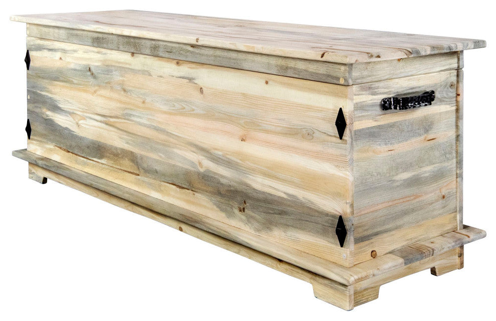 Big Sky Collection Rugged Sawn 6' Blanket Chest, Natural