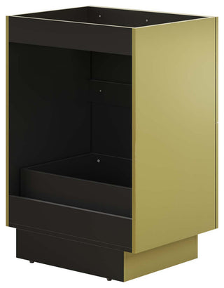 Full white-background side view of the cabinet.