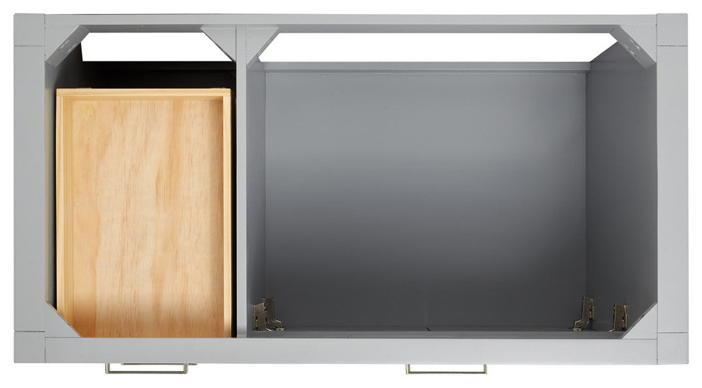 Ariel Bristol 42" Single Right Rectangle Sink Bathroom Vanity, Carrara Quartz
