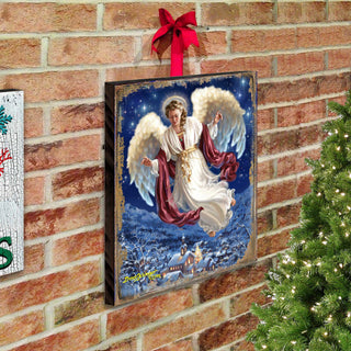 Peace on Earth Wooden Block, 12 X 9