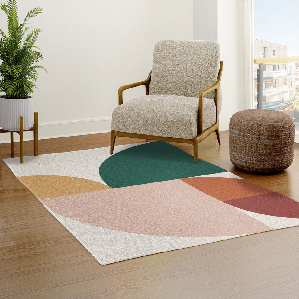 The Old Art Studio Abstract Geometric 11 Area Rug