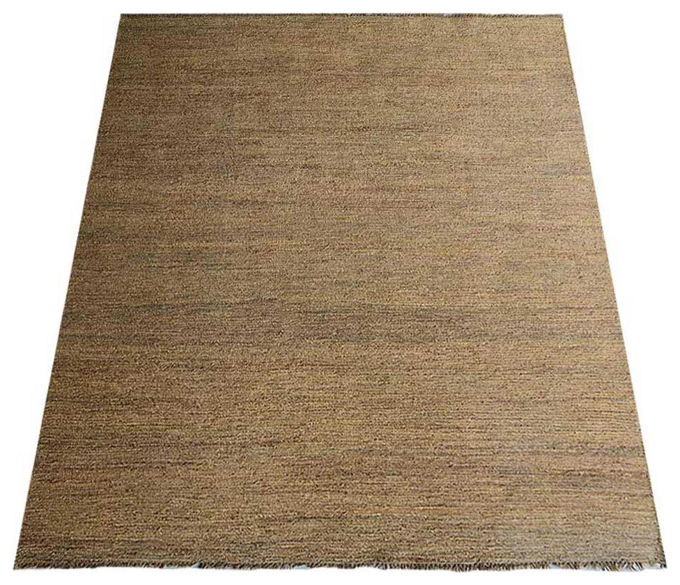 HAND KNOTTED SUMAK JUTE ECO-FRIENDLY SOLID AREA RUGS, Beige,Solid,Outdoor Indoor, [Rectangle] 6'x9'