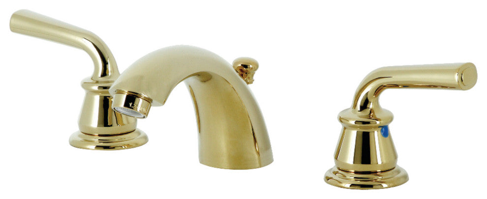 Kingston Brass KB952RXL Mini-Widespread Bathroom Faucet, Pop-Up Drain