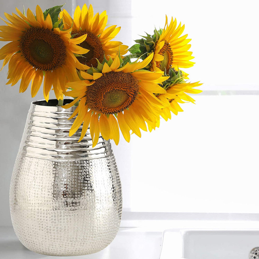 Hammered Metal Vase