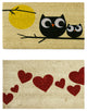 Love Themed Doormats, Set of 2