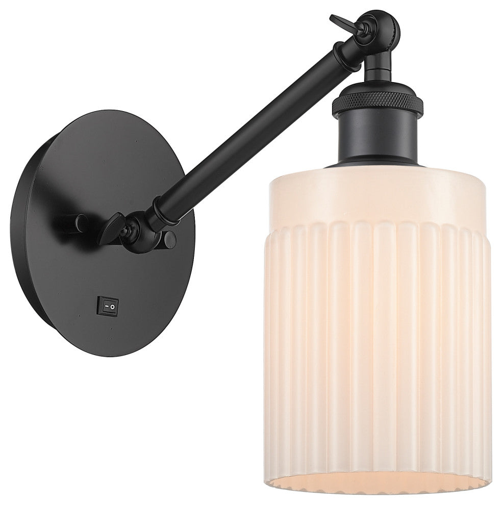 Innovations 317-1W-BK-G341 1-Light Sconce, Matte Black