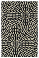 Kaleen Hand-Tufted Rosaic Wool Rug, Black, 2''6"x8''