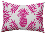 Pineapple Leaves Decorative Throw Pillow, Orchid, 14"x20"