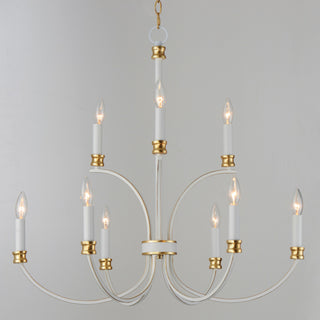Maxim 11377 Charlton 9 Light 30"W Taper Candle Style Chandelier - Weathered