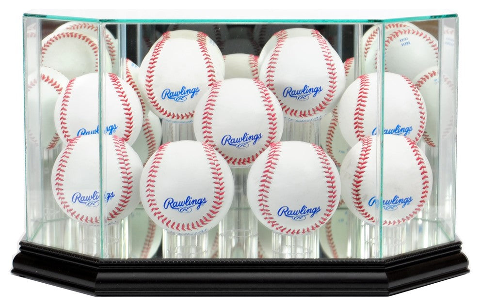 Octagon 9 Baseball Display Case, Black