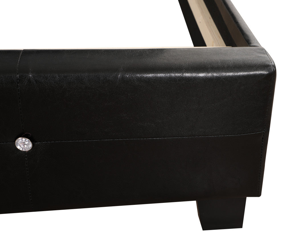 Bed, Black, Queen