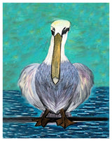 Pelican Pete Art Print, 11"x14"