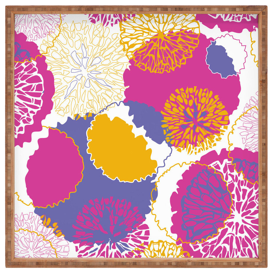 Deny Designs Karen Harris Brandywine Falls Merlot Incarnation Square Tray