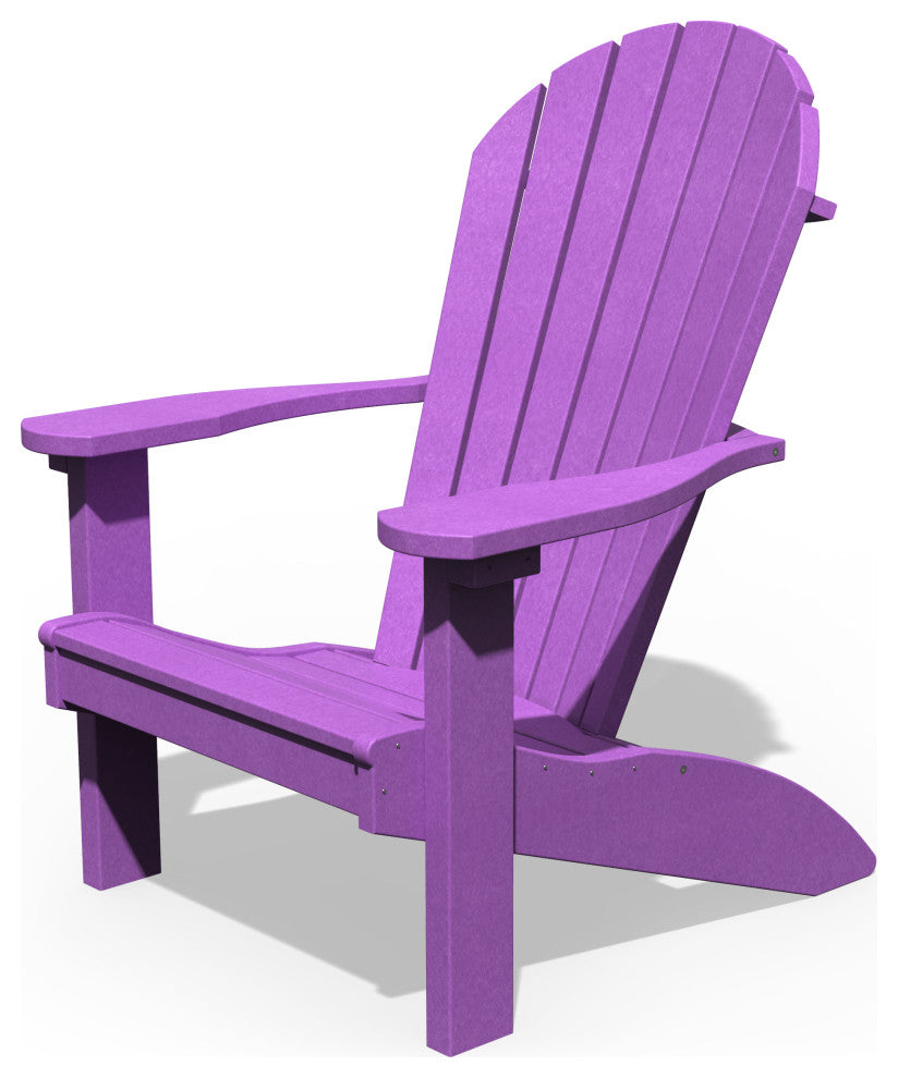 Poly Lumber Adirondack Chair, Purple