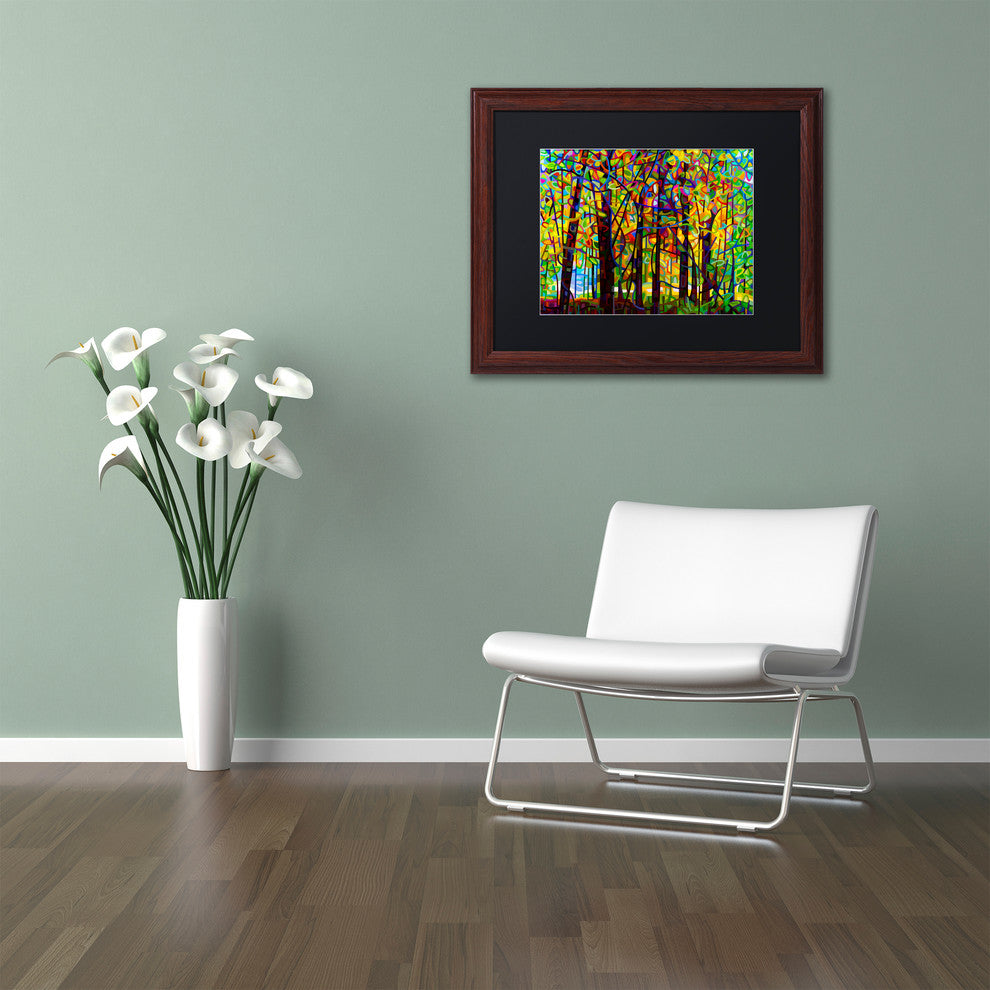 'Standing Room Only' Matted Framed Canvas Art by Mandy Budan