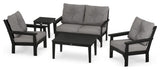 POLYWOOD Vineyard 5-Piece Deep Seating Set